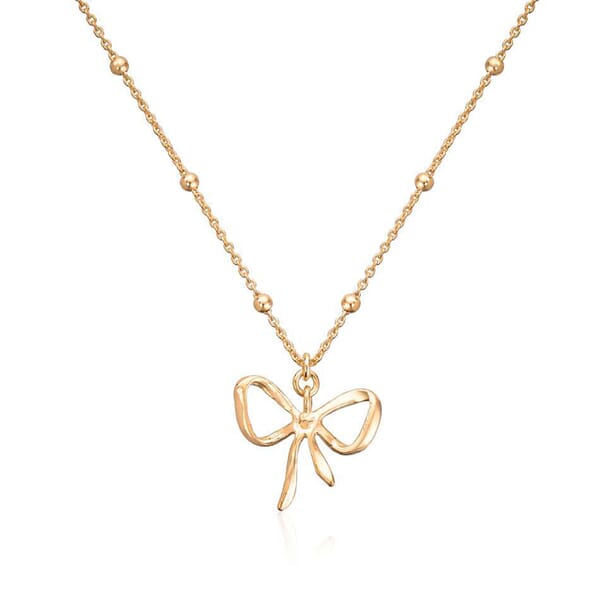 Smykke Vintage Bow sølv forgylt - 3058745